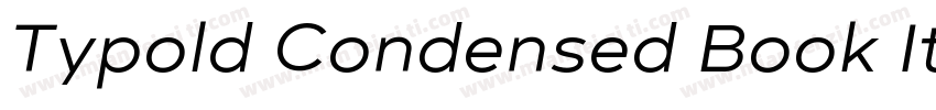 Typold Condensed Book Italic字体转换